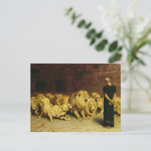 Daniel in de Leeuwen' Den door Brit Riviere Feestdagenkaart (Staand voorkant)