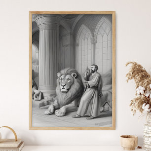 Daniël in de Leeuwenkuil, Daniël 6, Koning Darius Poster