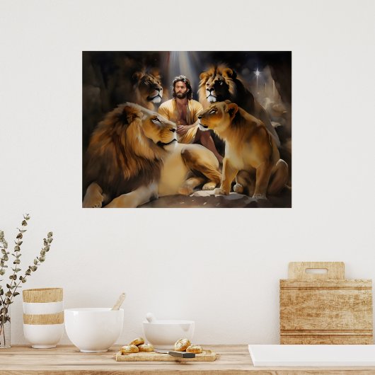 Daniel in de leeuwenkuil poster (Keuken)