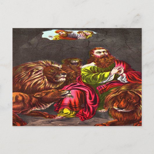 Daniel in het briefkaart van de leeuw (Voorkant)