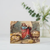 Daniel in het briefkaart van de leeuw (Staand voorkant)