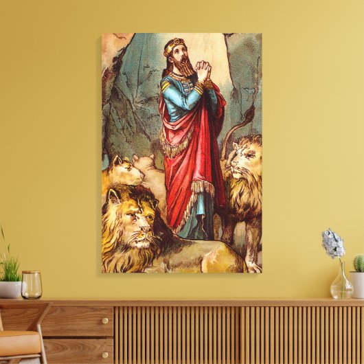 Daniel in het den Wrapped Canvas van de leeuw (Insitu (Woonkamer))