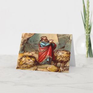 Daniel in het Wenskaart 2 van de leeuw Kaart