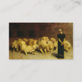 Daniel in the Lions' Den, 1872 by Briton Riviere Informatiekaartje (Achterkant)