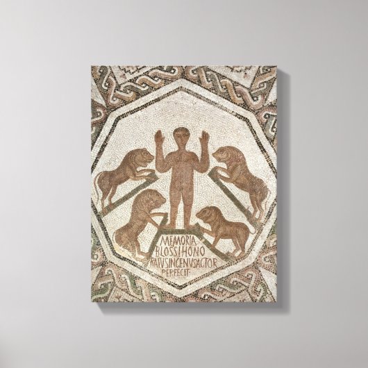 Daniel in the Lions' Den 2 Canvas Afdruk (Voorkant)