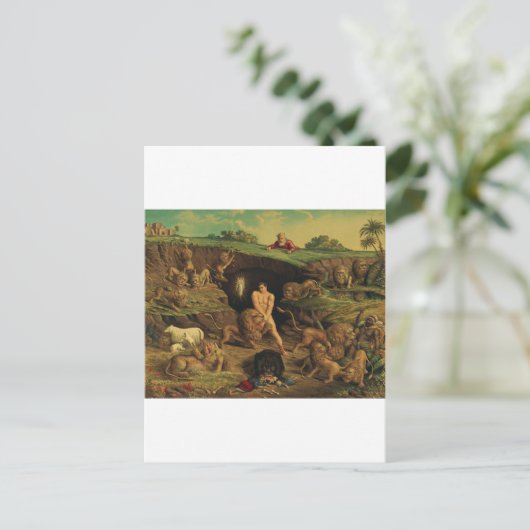 Daniel in the Lions' Den Briefkaart (Staand voorkant)