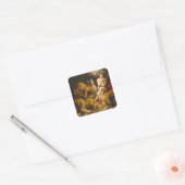 Daniel in the Lions Den by Peter Paul Rubens Vierkante Sticker (Envelop)