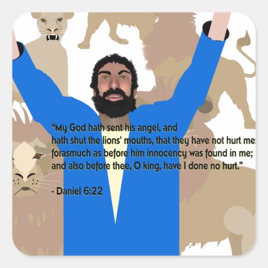 Daniel in the Lions' Den I Stickers (Devant)