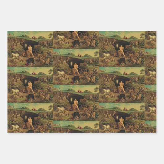 Daniel in the Lions' Den Inpakpapier Vel (Voorkant 3)