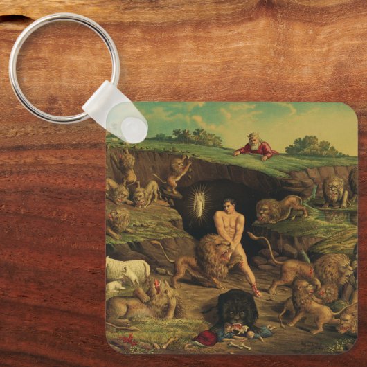 Daniel in the Lions' Den Sleutelhanger (Voorkant)