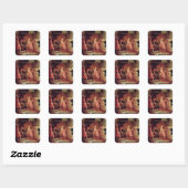 Daniel Interprets Nebuchadnezzar's eerste droom (o Vierkante Sticker (Vel)