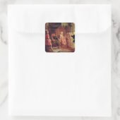Daniel Interprets Nebuchadnezzar's eerste droom (o Vierkante Sticker (Tas)
