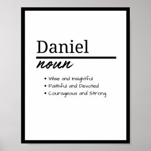 Daniel, jongen gepersonaliseerde naam definitie poster