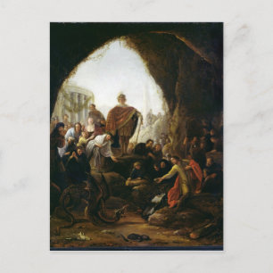 Daniel Killing the Dragon of Baal Briefkaart