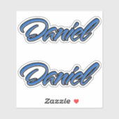 Daniel Name blue Aufkleber Sticker Stickerset (Vel)