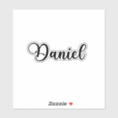 Daniel Name - Handgeschreven kalligrafie Sticker (Vel)