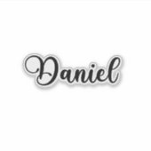 Daniel Name - Handgeschreven kalligrafie Sticker (Voorkant)