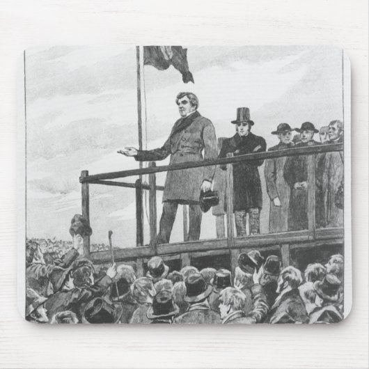 Daniel O'Connel tijdens de bijeenkomst in Trim Muismat (Voorkant)