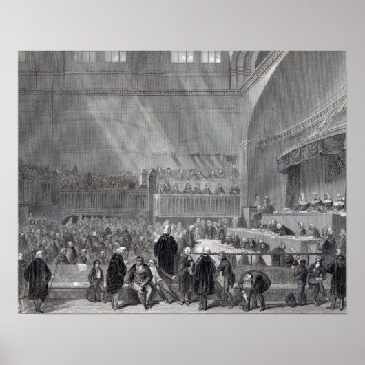 Daniel O'Connell terecht in 1844 Poster (Voorkant)