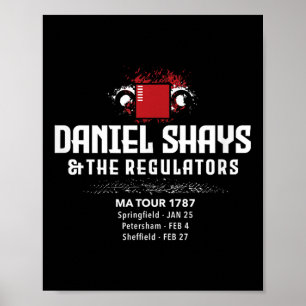 Daniel Shays Machusetts Geschiedenis Poster