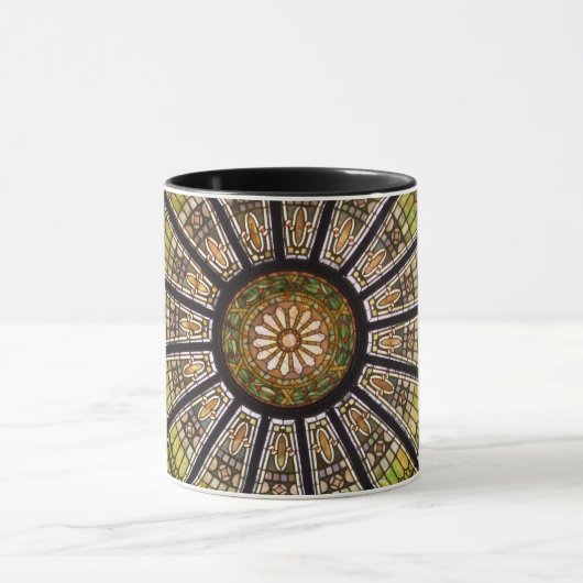 Daniel Stowe Botanische Tuin - gekleurd glas Mok (Midden)