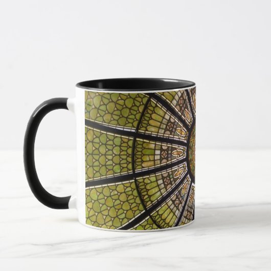 Daniel Stowe Botanische Tuin - gekleurd glas Mok (Links)