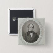 Daniel Webster Vierkante Button 5,1 Cm (Voorkant /achterkant)