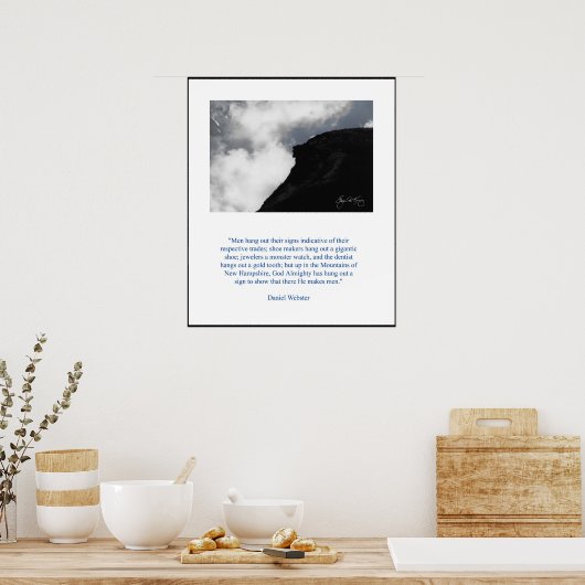 Daniel Webster's oude Man Poster (Keuken)
