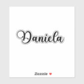 Daniela Naam - Handgeschreven kalligrafie Sticker (Vel)
