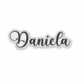 Daniela Naam - Handgeschreven kalligrafie Sticker (Voorkant)