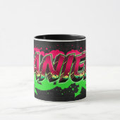 Daniela Prénom Graffiti red Tasse verte (Centre)