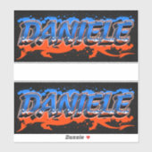 Daniele Prénom Nom Graffiti Autocollants (Feuille)