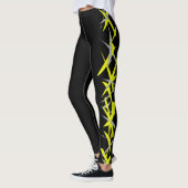Danielle Ajouter Votre Nom Leggings Art Abstrait (Gauche)
