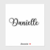 Danielle Naam - Handgeschreven kalligrafie Sticker (Vel)