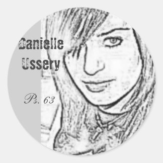 Danielle Ussery-muziek Ronde Sticker