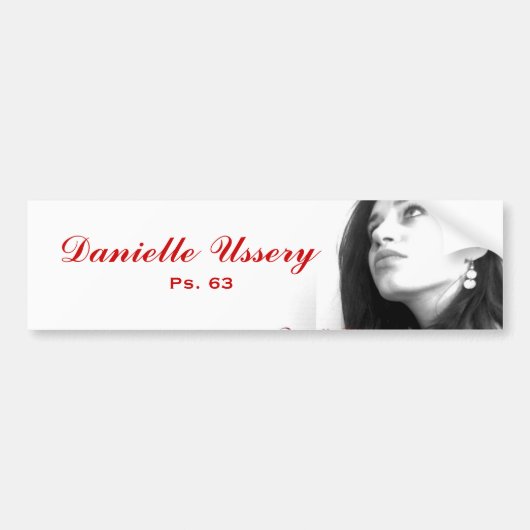 Danielle Ussery promo Bumpersticker (Voorkant)