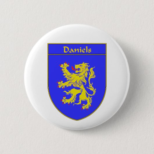 Daniels — Wapenbekleding/familiekust Ronde Button 5,7 Cm (Voorkant)