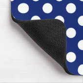 Danila Custom Name Sjabloon Dark Blue White Stippe Muismat (Hoek)