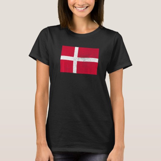 Danish Denmark Flag Pride Danish Flag 1 T-shirt (Voorkant)