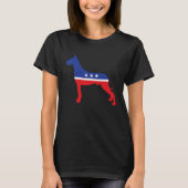 Danish Dog Political Symbol Election Mascot T-shirt (Voorkant)