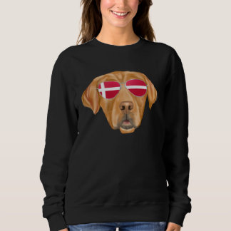 Danish Flag Golden Retriever Dog Denmark Pocket Trui