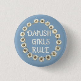 Danish Girls Rule Ronde Button 3,2 Cm