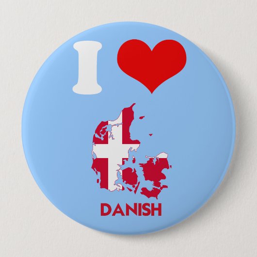 DANISH MAP RONDE BUTTON 4,0 CM (Voorkant)