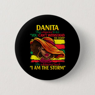 Danita Voornaam Familienaam Zwarte Geschiedenis Ma Ronde Button 5,7 Cm