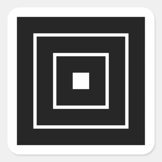 Danjuro Ichikawa Square Sticker (Voorkant)