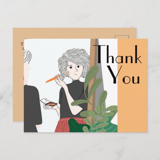 Dank aan de arts briefkaart (Voorkant / Achterkant)