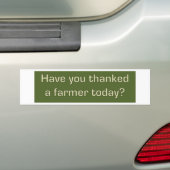 Dank aan de boer-bumpersticker bumpersticker (Op auto)