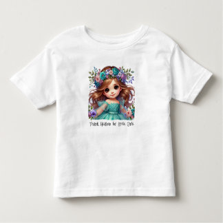 Dank aan de hemel voor kleine meisjes kinder shirts
