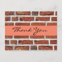 Dank aan de nieuwe klant. Briefkaart