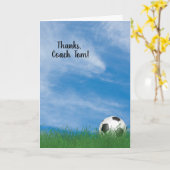 dank aan de voetbal coach kaart (Gele Bloem)